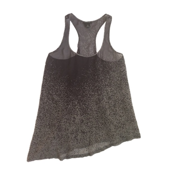 Club Monaco Print Racer Back Semi Sheer Silk Tank - Picture 1 of 6